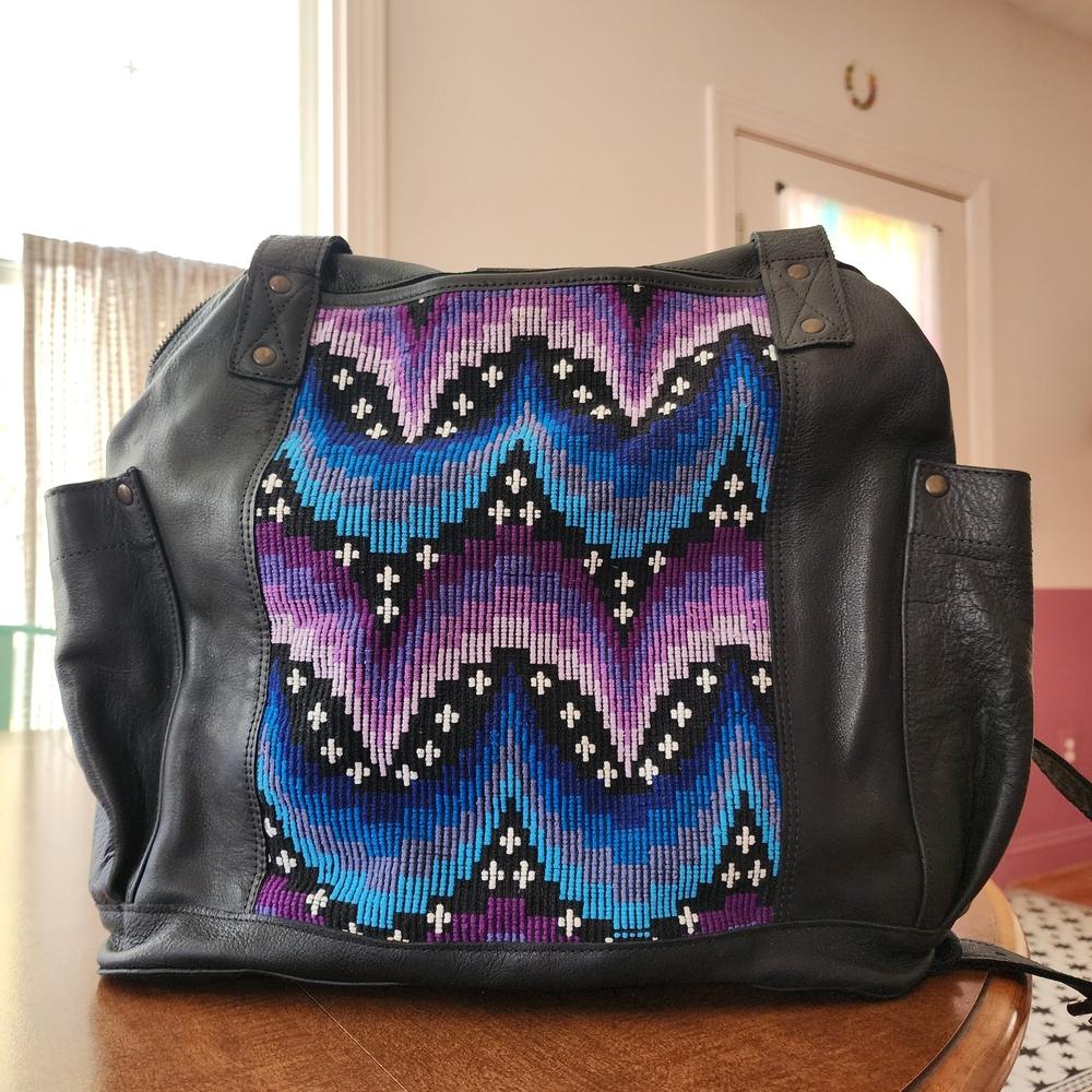 Nena & Co. Bag - Huipil + Black Leather